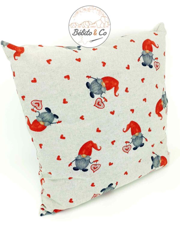 Coussin personnalisé 40cm Gnomes Cœurs